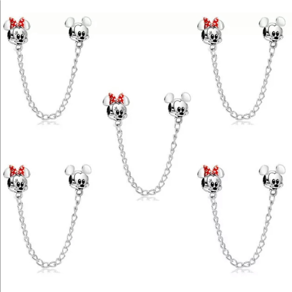 New Disney S925 Safety Chain European Charm Bead - Picture 6 of 7